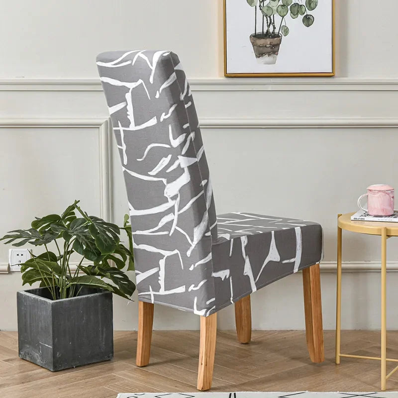 Capa de cadeira estampada floral strecht