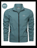 Jaqueta corta-vento masculina, proteção solar UV, respirável, ultraleve