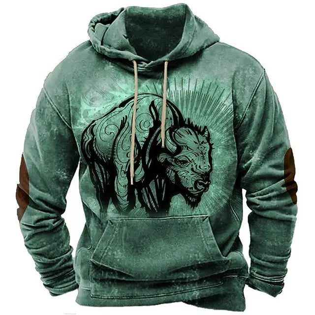 RAIZ URBANA. Camisa masculina com capuz