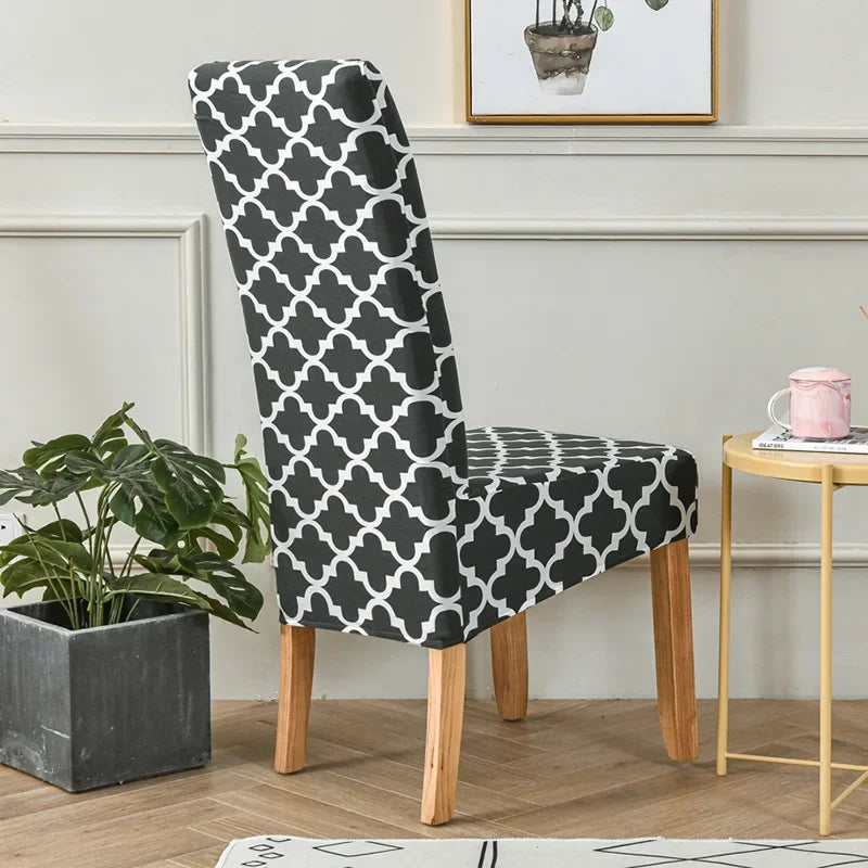 Capa de cadeira estampada floral strecht