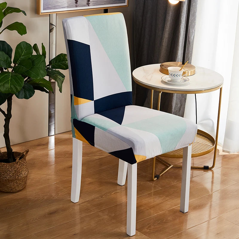 Capa de cadeira impressa elástica