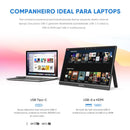 Monitor portátil ARZOPA de 15,6 polegadas FHD 1080P IPS USB-C Mini-HDMI, segunda tela externa para Mac,
 laptop, PC, Switch, Xbox, PS4/5 e Xbox.