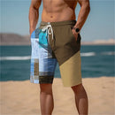 Shorts Masculino Estampado de Secagem Rápida
