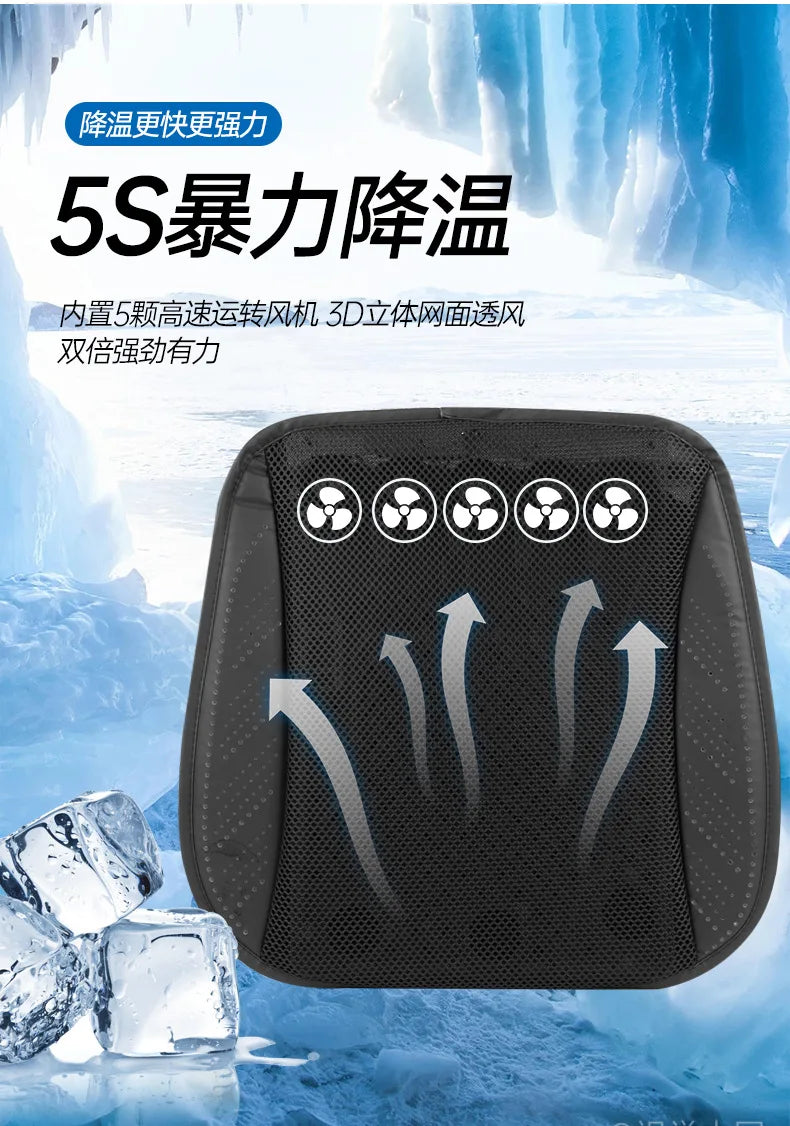 Assento respirável. Almofada c/ sistema de dissipação de calor.