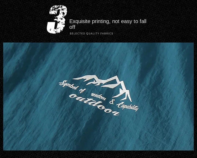 Jaqueta corta-vento masculina, proteção solar UV, respirável, ultraleve