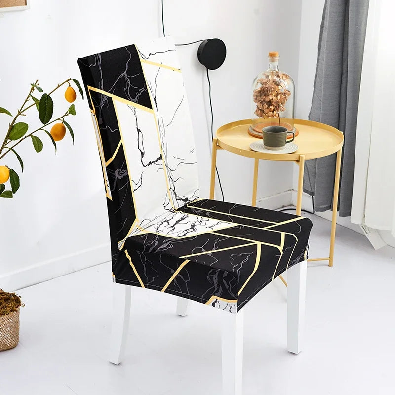 Capa de cadeira impressa elástica