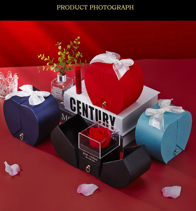 Caixa decorativa com/sem jóia. Um presente ideal para o amor.