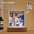 Luminária 3D personalizada com foto e texto - Ideal para namorados