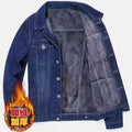 Jaqueta jeans masculinacom forro Fleece |Outono-Inverno|