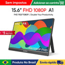 Monitor portátil ARZOPA de 15,6 polegadas FHD 1080P IPS USB-C Mini-HDMI, segunda tela externa para Mac,
 laptop, PC, Switch, Xbox, PS4/5 e Xbox.