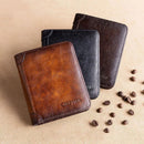 Carteira antifurto vintage para homens