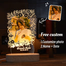 Luminária 3D personalizada com foto e texto - Ideal para namorados