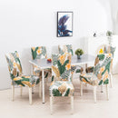 1/2/4/6/8 peças Capa de Cadeira Estampada em Flores