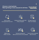 Triturador/processador de alimentos 5L multifuncional