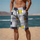 Shorts Masculino Estampado de Secagem Rápida