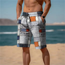 Shorts Masculino Estampado de Secagem Rápida