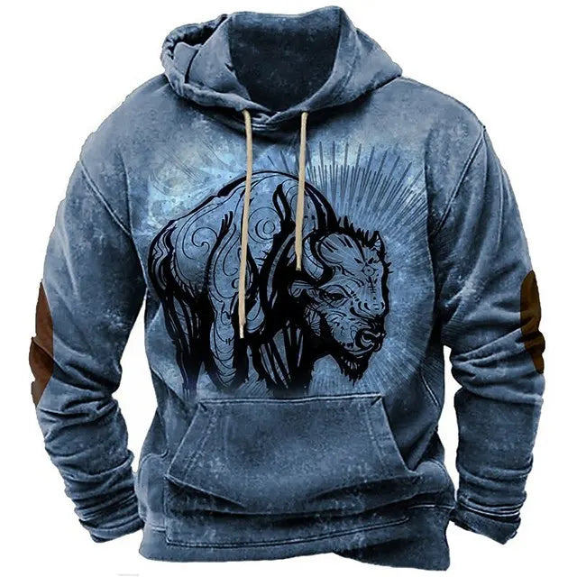 RAIZ URBANA. Camisa masculina com capuz