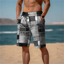 Shorts Masculino Estampado de Secagem Rápida