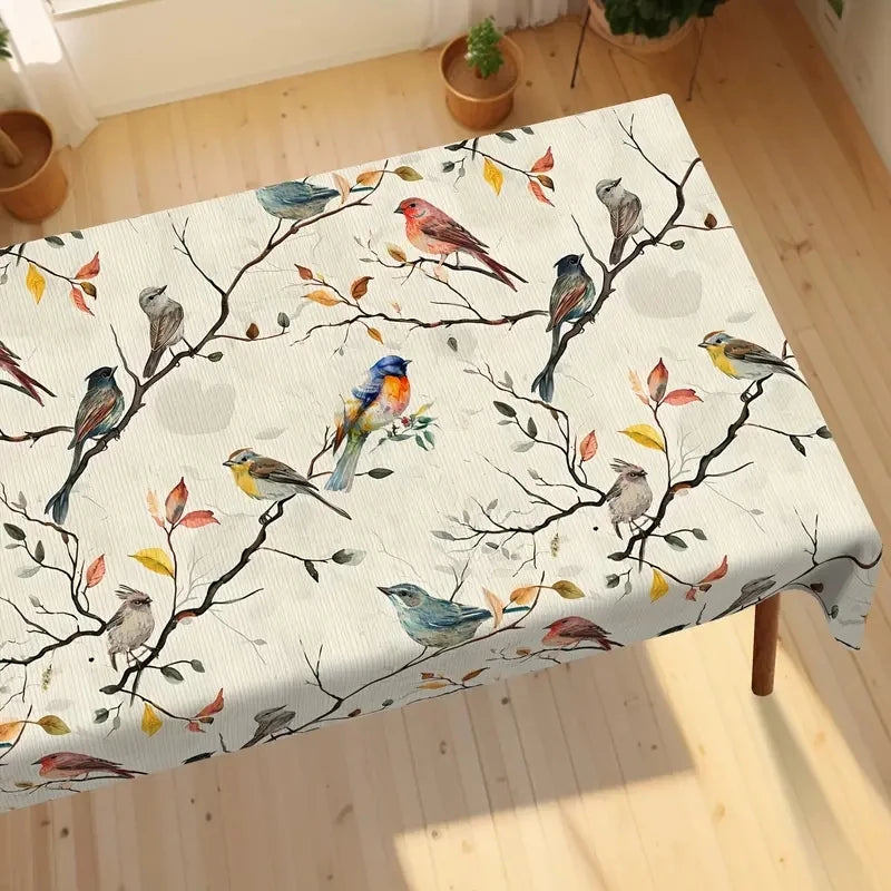 Toalha de mesa retangular estampada