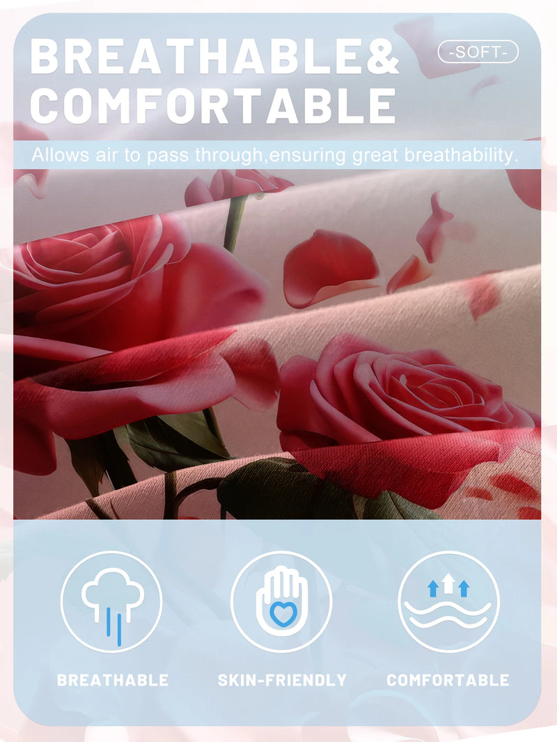 Lençol de cama floral 1pç (sem fronha)