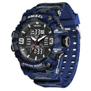 Relógio camuflado estilo militar