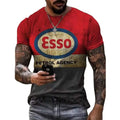 Camisa masculina Castrol, estampas em 3D