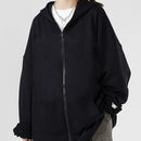 Moletom com capuz de bolso e calça de cor sólida masculino e feminino