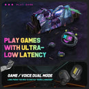 ONIKUMA Fones de ouvido de baixa latência com cancelamento de ruído