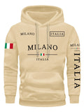 Conjunto Moletom Italia Milano | Moletom Unissex Casual Inverno