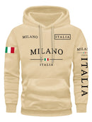Conjunto Moletom Italia Milano | Moletom Unissex Casual Inverno