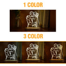 Luminária 3D personalizada com foto e texto - Ideal para namorados