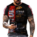 Camisa estampada casual masculina