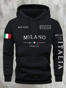 Conjunto Moletom Italia Milano | Moletom Unissex Casual Inverno