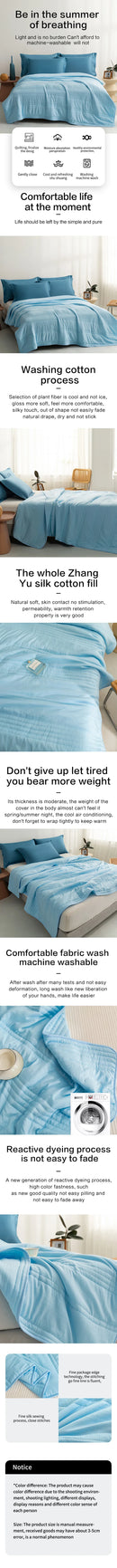 Colcha "fria". Cobertor fino de fibra