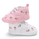 Tênis esportivo casual feminino para bebê, primavera e outono, sola macia, antiderrapante, para caminhada em ambientes internos e externos, calçado para os primeiros passos.