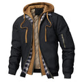Jaqueta Bomber Masculina Quente para Outono/Inverno, Corta-Vento Grosso para Uso Externo