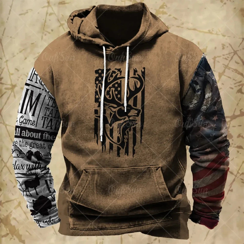 RAIZ URBANA. Camisa masculina com capuz