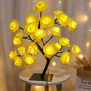 Lâmpadas árvore de rosa LED, home decor