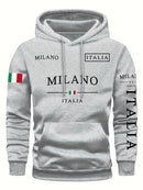 Conjunto Moletom Italia Milano | Moletom Unissex Casual Inverno