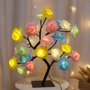 Lâmpadas árvore de rosa LED, home decor