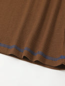 Camisa Henley com decote em V masculina, tops tribais estampados