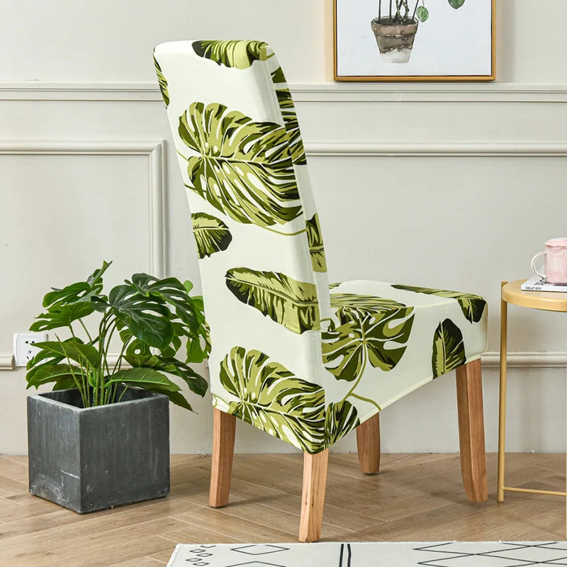 Capa de cadeira estampada floral strecht