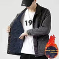 Jaqueta jeans masculinacom forro Fleece |Outono-Inverno|