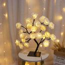 Lâmpadas árvore de rosa LED, home decor
