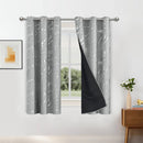 100% Blackout Curtains Luxury Marble Curtain