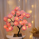Lâmpadas árvore de rosa LED, home decor