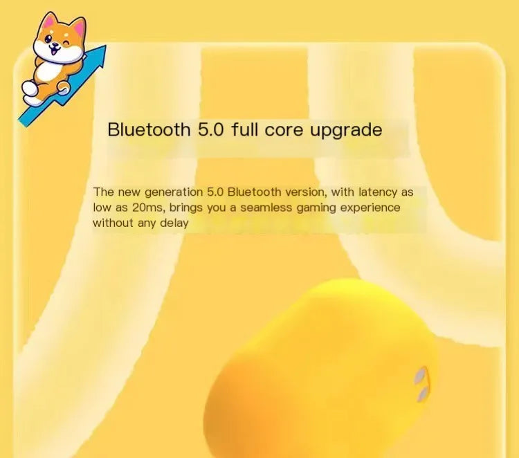 Fones de ouvido sem fio bluetoth cut pet puppy