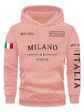 Conjunto Moletom Italia Milano | Moletom Unissex Casual Inverno
