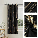 100% Blackout Curtains Luxury Marble Curtain