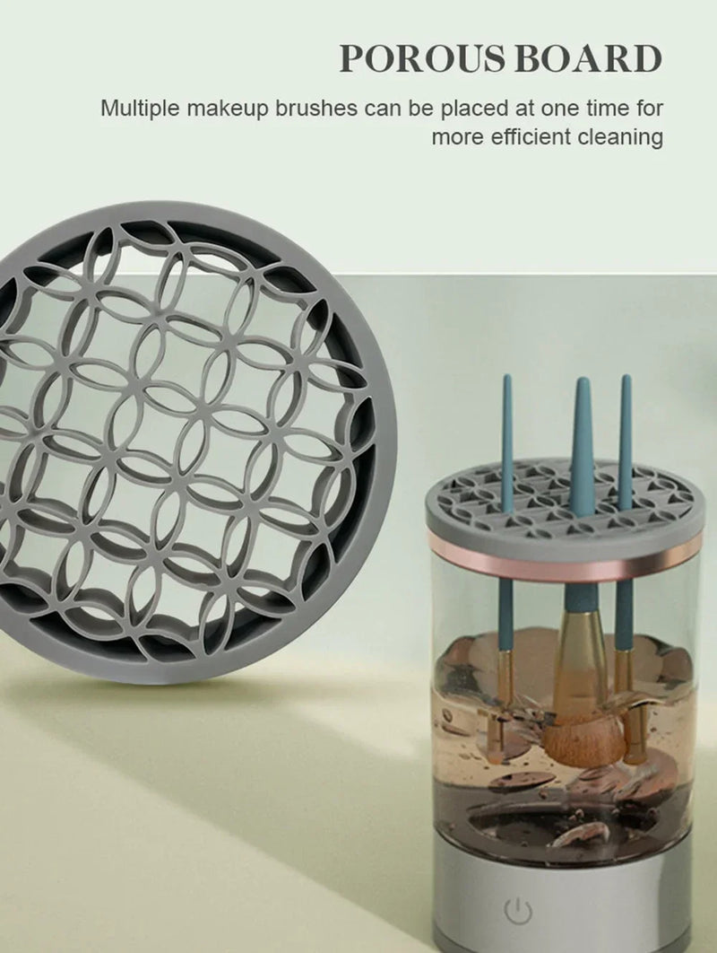 3 em 1 limpador de escova de maquiagem elétrico